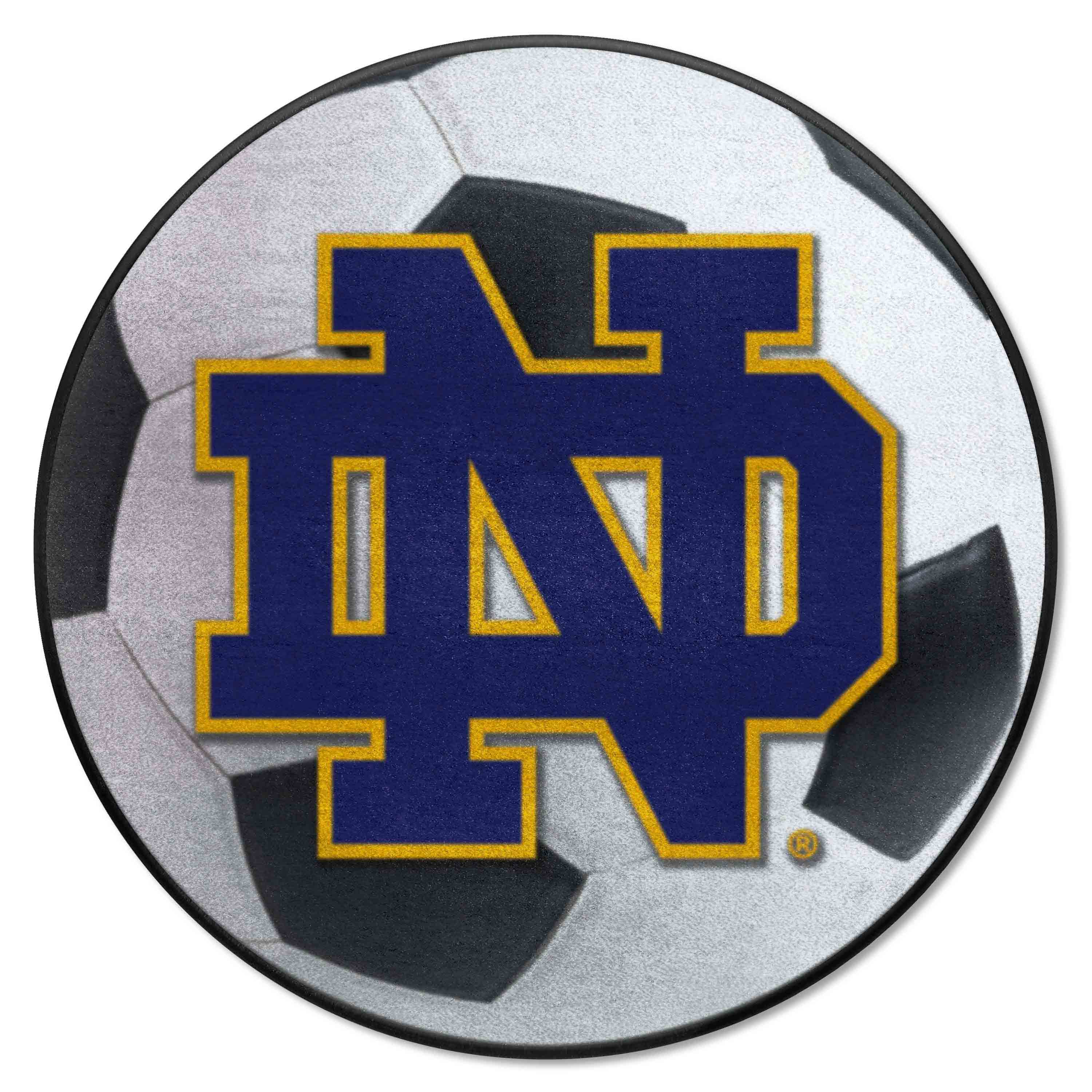 Notre Dame Fighting Irish Soccer Ball Rug - 27in. Diameter - Notre Dame