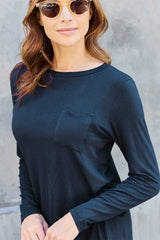 Basic Bae Full Size Round Neck Long Sleeve Top - ShopBasicbae - Flyclothing LLC