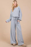 Ces Femme Boat Neck Long Sleeve Drawstring Jumpsuit - Trendsi