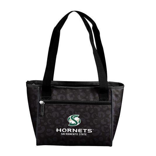 Sacramento State Leopard Print 16 Can Cooler Tote - Logo Brands - Flyclothing LLC