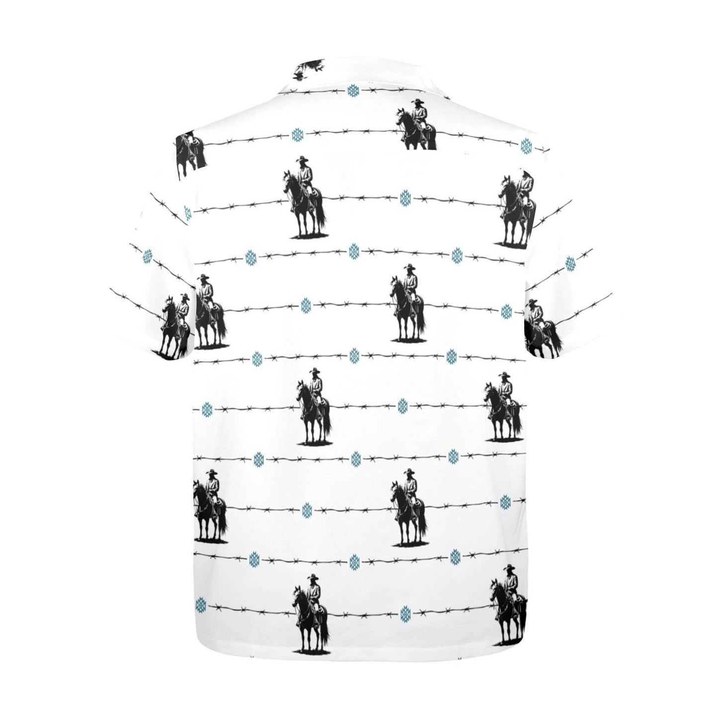 Baha Ranch Saddle Up Western Hawaiian Shirt Made in America - Baha Ranch Western Wear - Flyclothing LLC