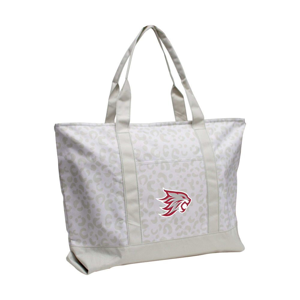 Cal State Chico Leopard Pattern Tote - Logo Brands - Flyclothing LLC