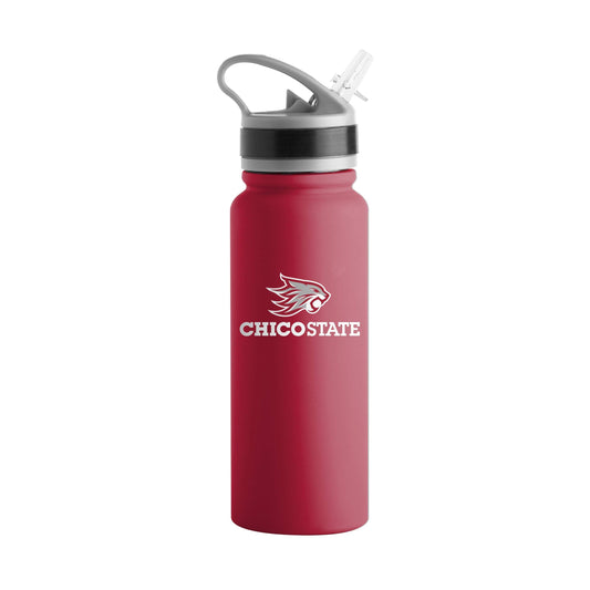Cal State Chico 25oz Logo Stainless Single Wall Flip Top Bottle - Logo Brands - Flyclothing LLC