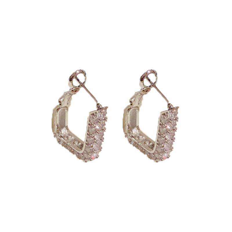 Affordable Luxury Square Snap back Earrings For Women - My Store - Flyclothing LLC