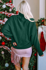 Double Take Full Size Turtleneck Long Sleeve Sweater - Trendsi - Flyclothing LLC