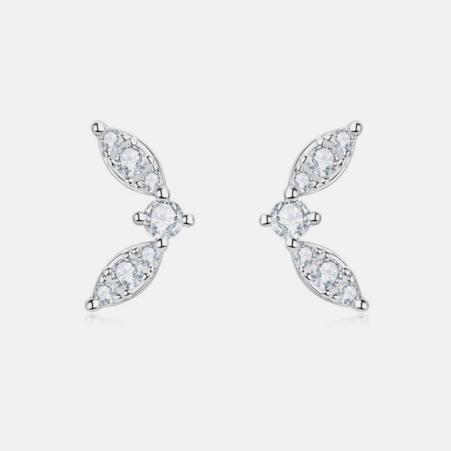 Moissanite 925 Sterling Silver Stud Earrings - Trendsi - Flyclothing LLC