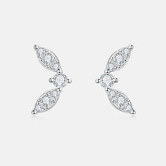 Moissanite 925 Sterling Silver Stud Earrings - Flyclothing LLC