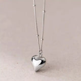 925 Sterling Silver Heart Necklace - Trendsi - Flyclothing LLC