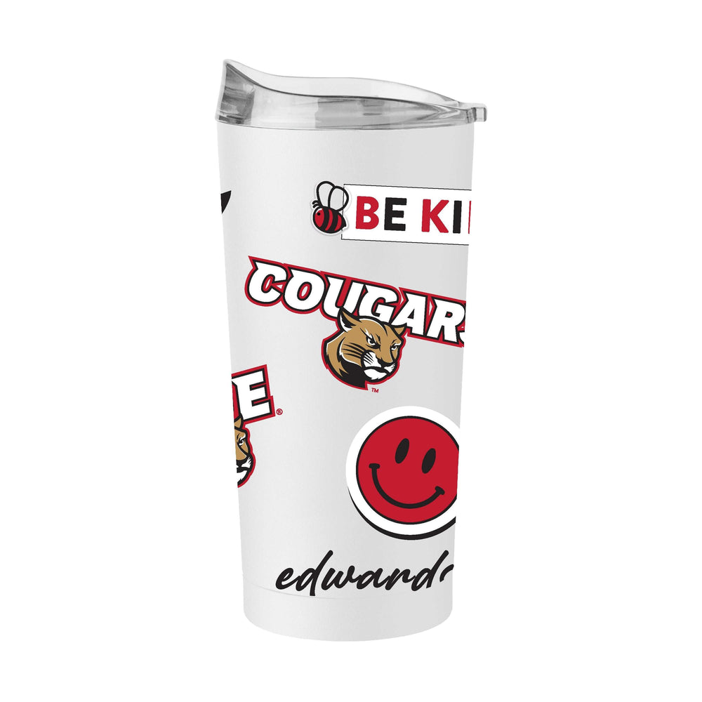 Southern Ill Edwardsville 20oz Native Powder Coat Tumbler - Logo Brands - Flyclothing LLC