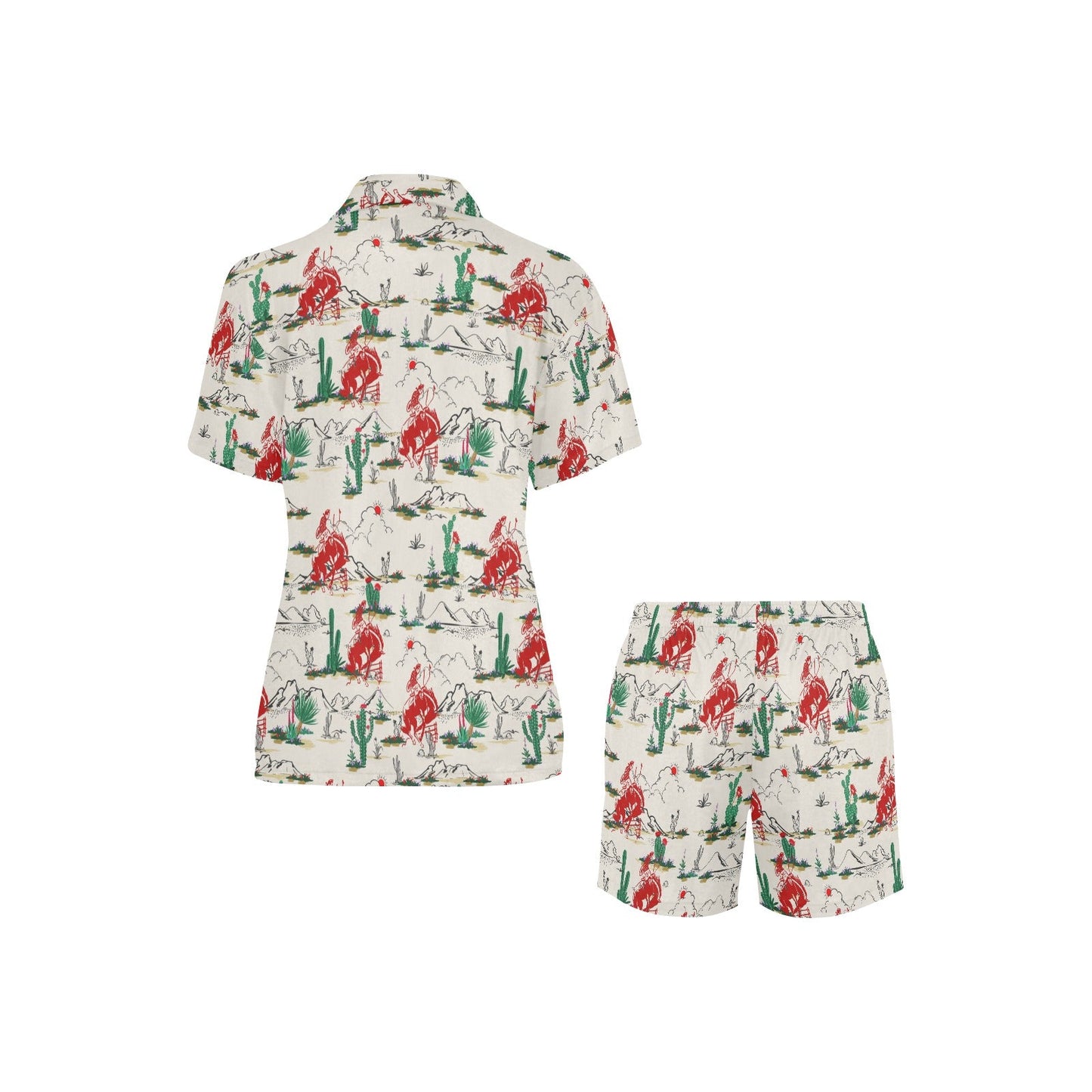 Baha Ranch Desert Rodeo Womens Short Pajama Set
