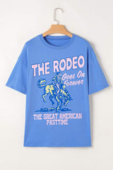 Graphic Round Neck Short Sleeve T-Shirt - Trendsi - Flyclothing LLC