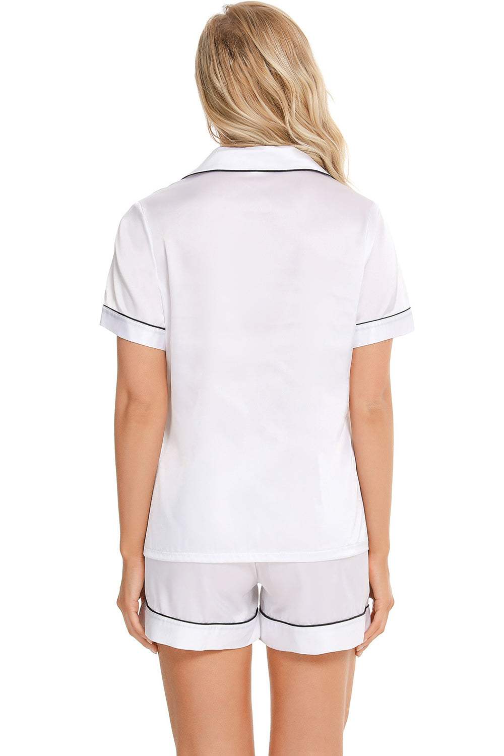 Printed Button Up Short Sleeve Top and Shorts Lounge Set - Trendsi - Flyclothing LLC