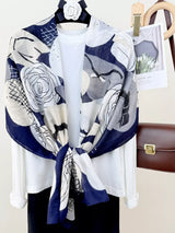 Flower Print Lightweight Scarf - Trendsi - Flyclothing LLC