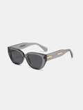Cat Eye Polycarbonate Frame Sunglasses - Trendsi