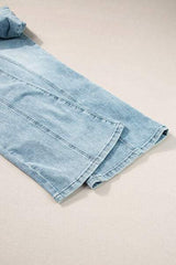 Wide Leg Jeans with Pockets - Trendsi - Flyclothing LLC