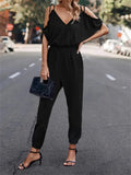 Surplice Tied Spaghetti Strap Jumpsuit - Trendsi