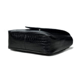 Diva Black Croco Sling Bag - Classy Leather Bags - Flyclothing LLC