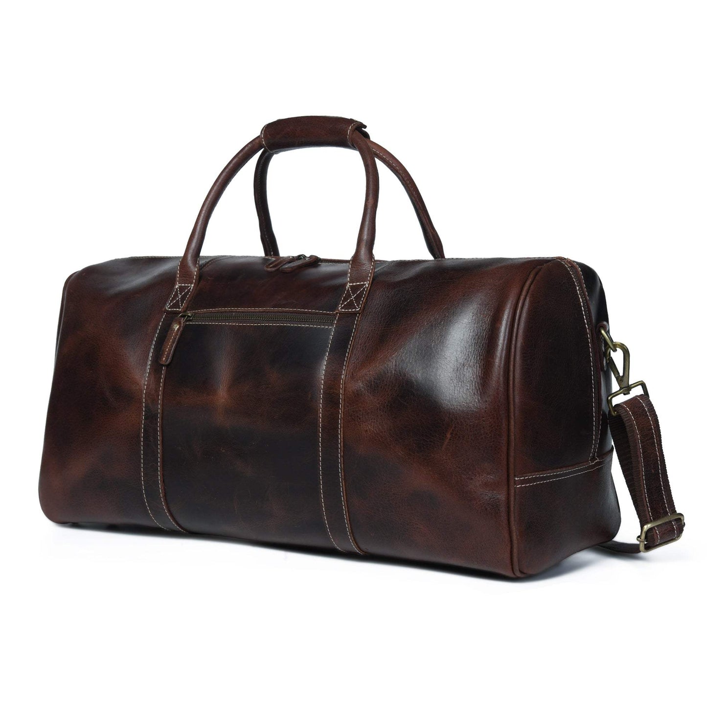 The Buffalo Traveller- Walnut - Classy Leather Bags - Flyclothing LLC