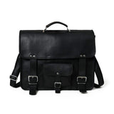 Shadow Silver Black Messenger Bag - Classy Leather Bags - Flyclothing LLC