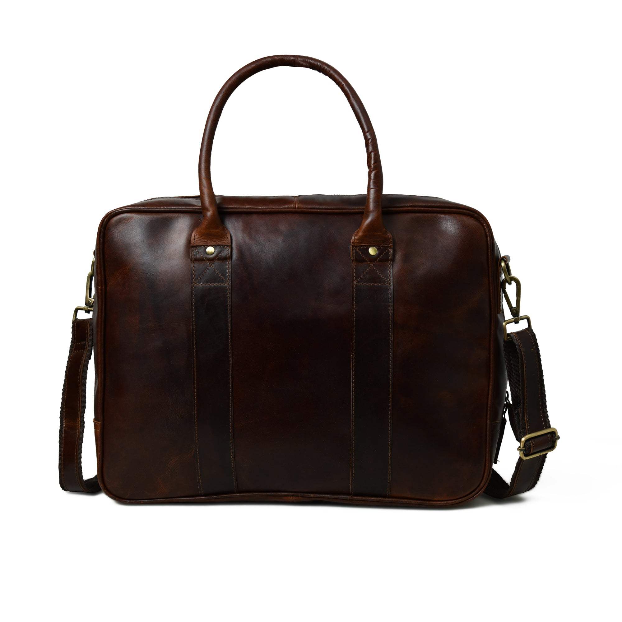 Crimson Contemporary Briefcase - Classy Leather Bags - Flyclothing LLC