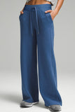 Drawstring Elastic Waist Straight Leg Pants - Trendsi