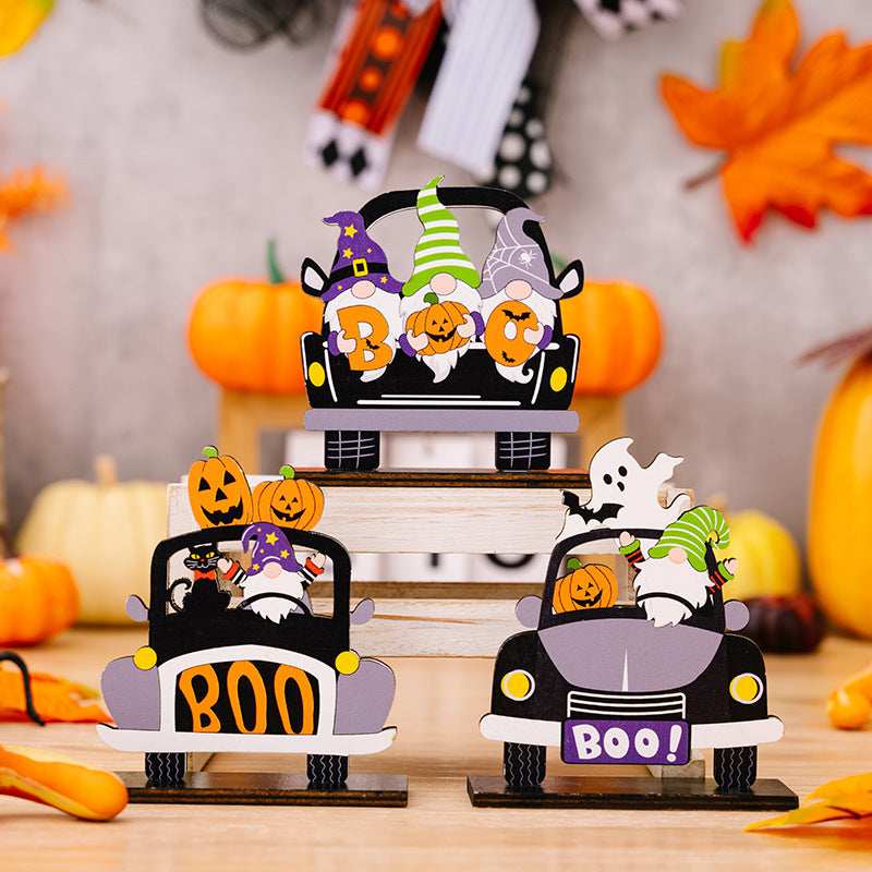 3-Piece Halloween Element Car-Shape Ornaments - Trendsi - Flyclothing LLC