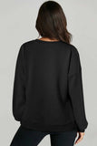 High-Low Round Neck Long Sleeve Sweatshirt - Trendsi - Flyclothing LLC