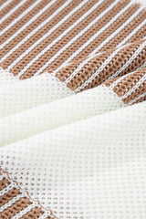 Striped Knit Long Sleeve Sweater - Trendsi - Flyclothing LLC