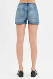 RISEN Low Rise Patched Pocket Shorts - Trendsi
