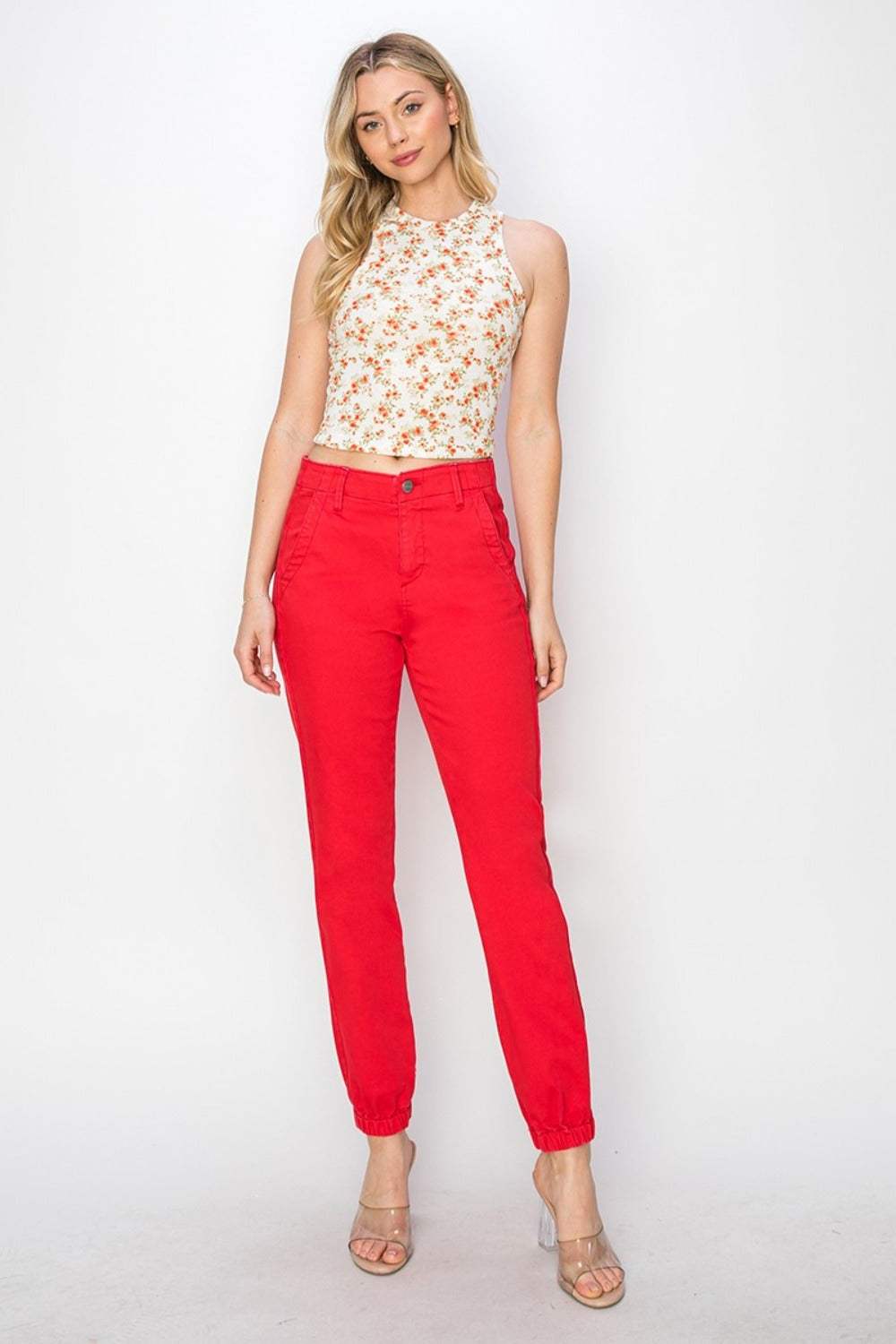 RISEN Full Size High Waisted Jogger Jeans - Trendsi - Flyclothing LLC