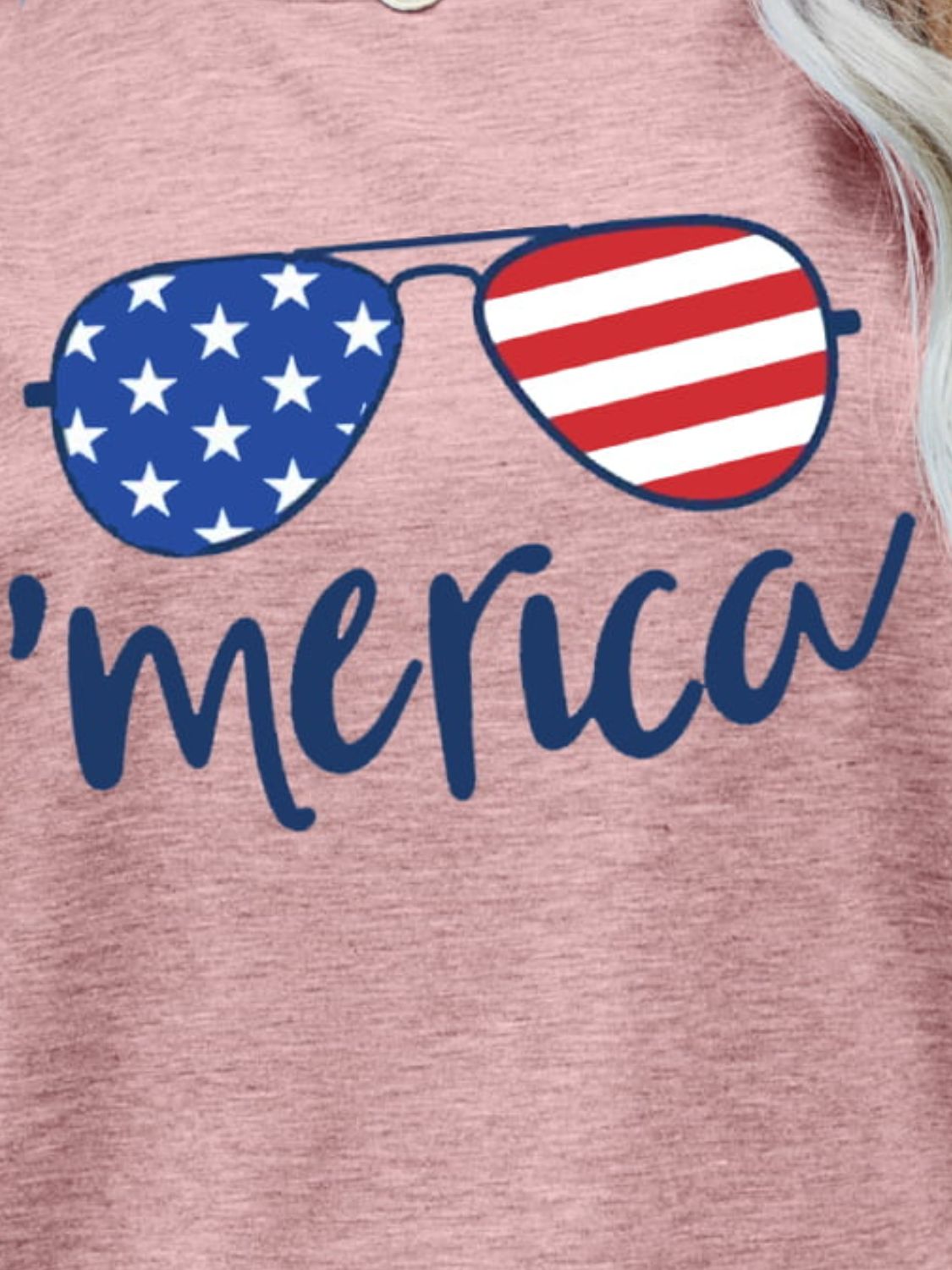 US Flag Glasses Graphic Tee - Trendsi - Flyclothing LLC