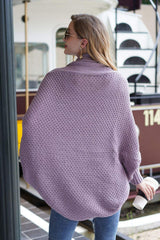 Open Front Batwing Sleeve Cardigan - Trendsi - Flyclothing LLC