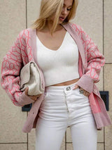 Button Up Long Sleeve Cardigan - Trendsi - Flyclothing LLC
