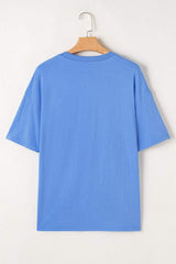 Graphic Round Neck Short Sleeve T-Shirt - Trendsi - Flyclothing LLC