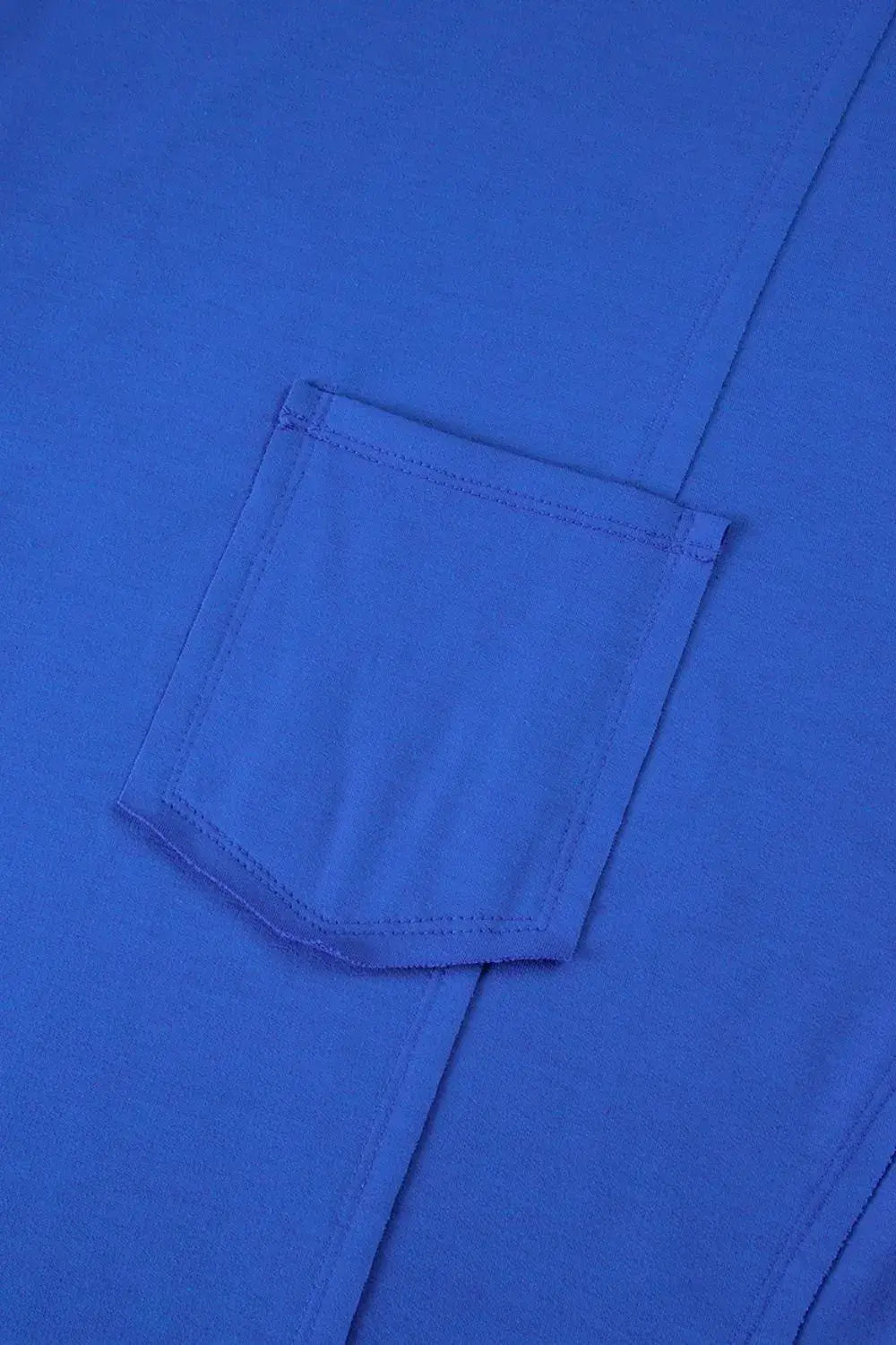 Patched Pocket Exposed Seam Oversize T-shirt - Trendsi - Flyclothing LLC
