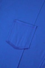 Patched Pocket Exposed Seam Oversize T-shirt - Trendsi - Flyclothing LLC