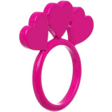 Size 6 Pink Neon Sweet Hearts Enamel Ring - BodyCandy - Flyclothing LLC