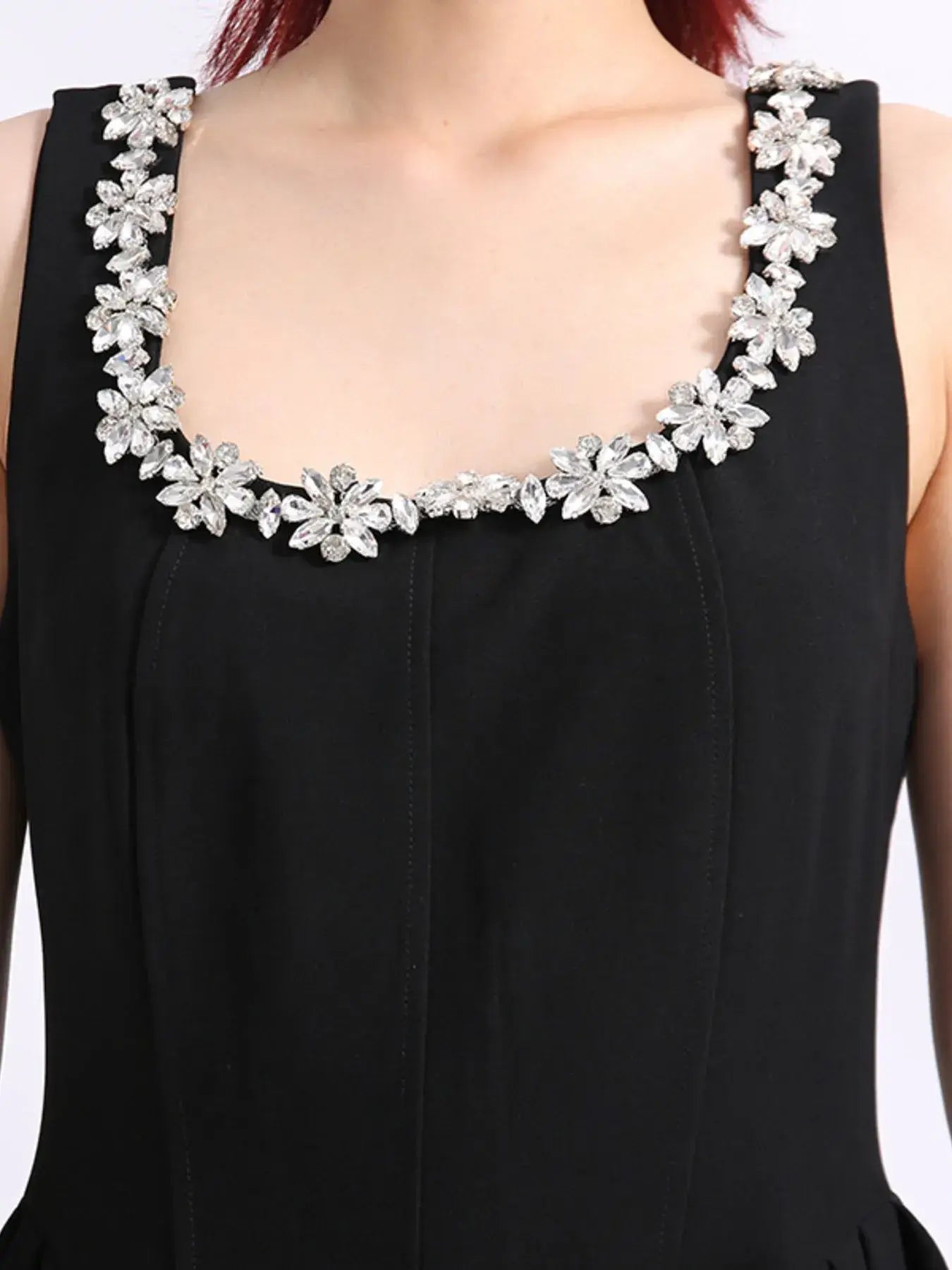 Flower Scoop Neck Sleeveless Dress - Trendsi - Flyclothing LLC