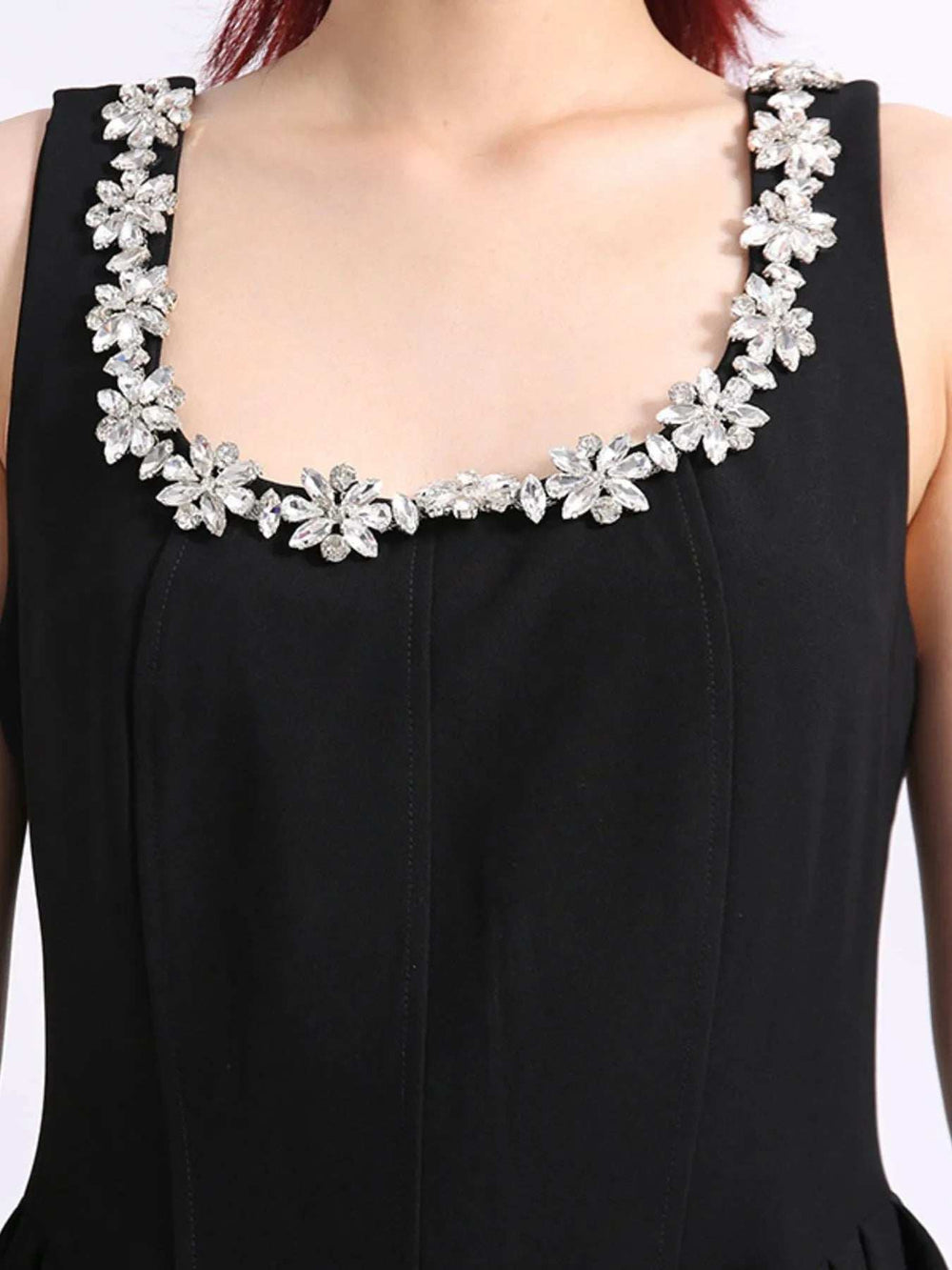 Flower Scoop Neck Sleeveless Dress - Trendsi - Flyclothing LLC