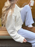 Textured Knit Button-Down Cardigan - Trendsi - Flyclothing LLC