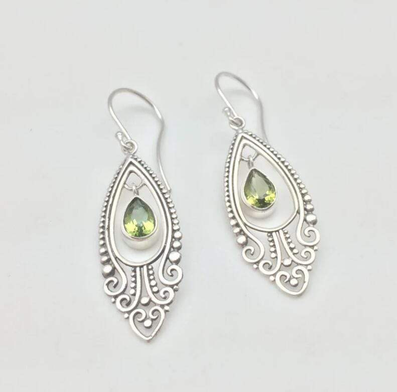 Alloy Rhinestone Cutout Earrings - Trendsi - Flyclothing LLC