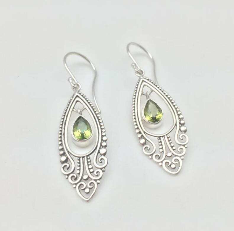 Alloy Rhinestone Cutout Earrings - Trendsi - Flyclothing LLC