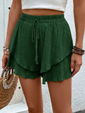 Tied Layered High Waist Shorts - Trendsi - Flyclothing LLC