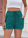 Florira Texture Drawstring Shorts - Trendsi - Flyclothing LLC