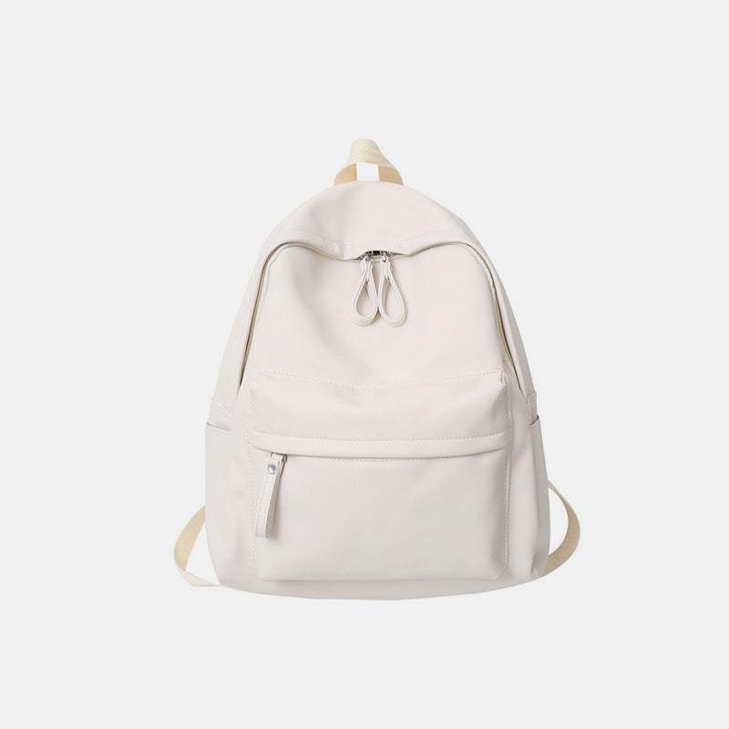 PU Leather Zip Backpack Bag - Trendsi - Flyclothing LLC