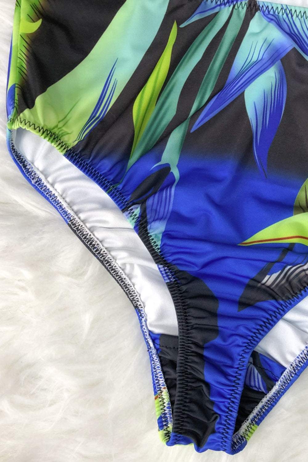 Printed Halter Neck One-Piece Swimwear - Trendsi - Flyclothing LLC
