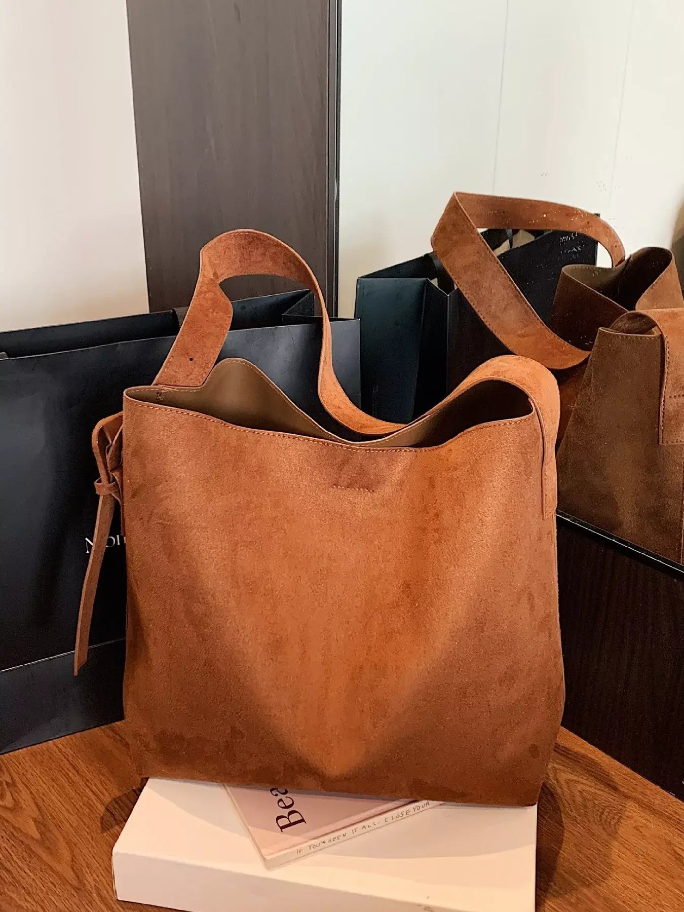 Buckle Adjustable Strap Tote Bag - Trendsi - Flyclothing LLC