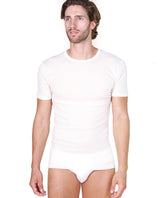 EGI Luxury Wool Silk Men's Short Sleeve T-Shirt. Proudly Made in Italy (456) - tittimitti - Flyclothing LLC