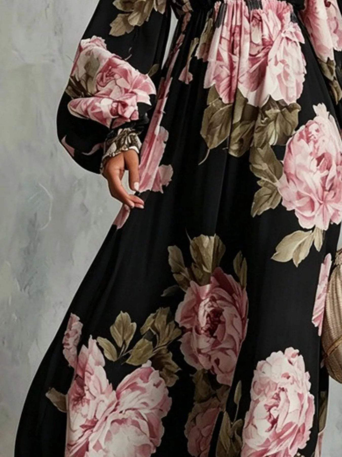 Floral Off Shoulder Maxi Dress - Trendsi - Flyclothing LLC