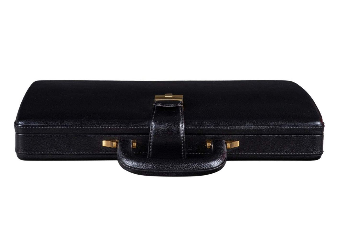 Leather Executive Men's Leather Attache Briefcase - Black - Classy Leather Bags - Flyclothing LLC